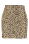 Alessandra Rich Multicolor Lurex Tweed Mini Skirt