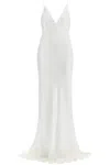 Alessandra Rich Women's Long Cady Slip Dress With Maxi