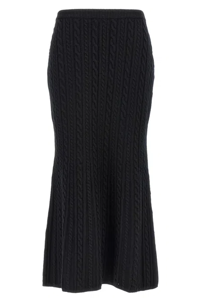 ALESSANDRA RICH ALESSANDRA RICH MAXI WOOL SKIRT