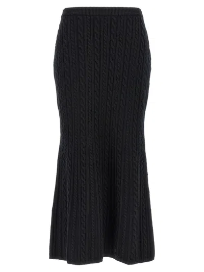 ALESSANDRA RICH ALESSANDRA RICH MAXI WOOL SKIRT