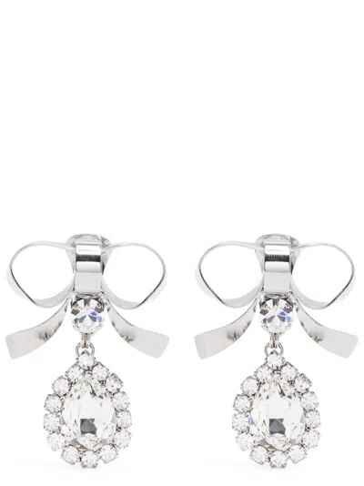 ALESSANDRA RICH ALESSANDRA RICH METAL BOW EARRINGS