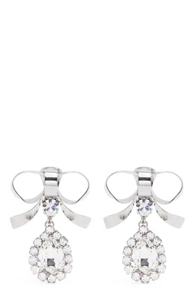 ALESSANDRA RICH ALESSANDRA RICH METAL BOW EARRINGS