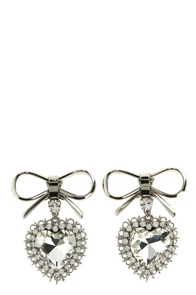 ALESSANDRA RICH ALESSANDRA RICH METAL BOW EARRINGS