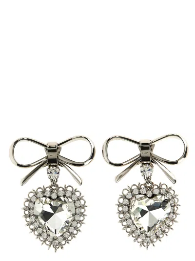 ALESSANDRA RICH ALESSANDRA RICH METAL BOW EARRINGS