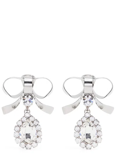 ALESSANDRA RICH ALESSANDRA RICH METAL BOW EARRINGS