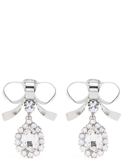 ALESSANDRA RICH ALESSANDRA RICH METAL BOW EARRINGS