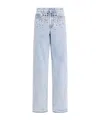 Alessandra Rich Jeans With Studs In White