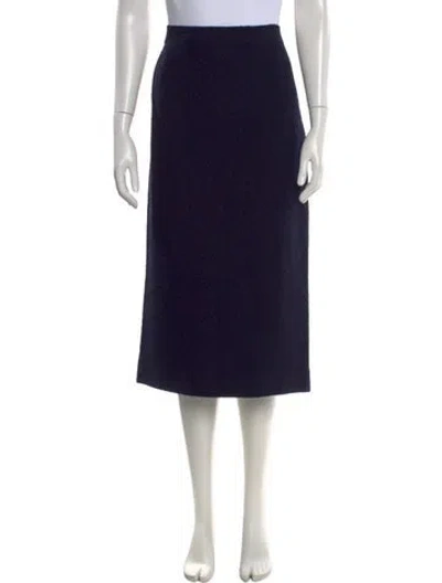 Pre-owned Alessandra Rich Midi Length Skirt In Blue