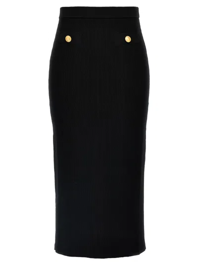 Alessandra Rich Midi Skirt Skirts In Black
