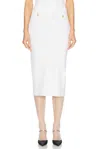 Alessandra Rich Midi Skirt In White
