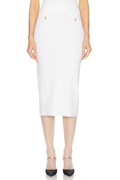 Alessandra Rich Midi Skirt In White