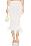 Alessandra Rich Midi Skirt In White