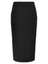 Alessandra Rich Midi Tweed Bouclé Skirt