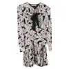 Alessandra Rich Floral Bow-detail Silk Minidress In Multi