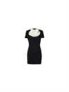 Alessandra Rich Mini Dress With Silk Jabot