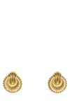 Alessandra Rich Metal Earrings With Embellished Texture And Textured Finish In Gold