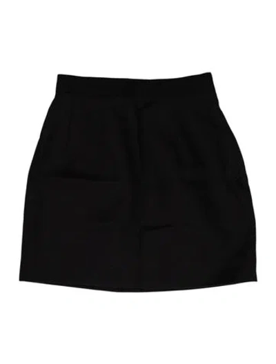 Pre-owned Alessandra Rich Mini Skirt In Black