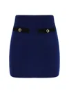 Alessandra Rich Mini Skirt In Bluette