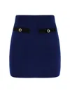 Alessandra Rich Mini Skirt In Bluette