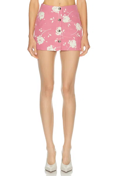 Alessandra Rich Mini Skirt In Pink