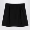 Alessandra Rich Mini Wrap Skirt In Pied De Poule In Black