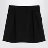 Alessandra Rich Mini Wrap Skirt In Pied De Poule In Black