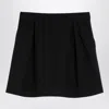 Alessandra Rich Mini Wrap Skirt In Pied De Poule In Black