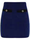 Alessandra Rich Mini Skirt In Blue