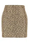 Alessandra Rich Multicolor Lurex Tweed Mini Skirt In Multicolor