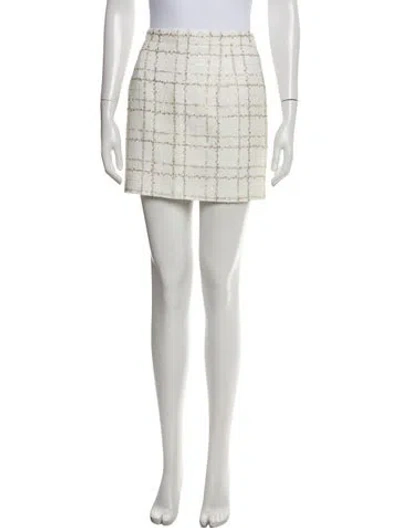 Pre-owned Alessandra Rich Nylon Mini Skirt In Multi