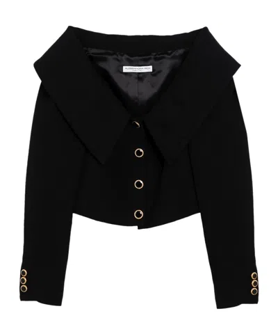 ALESSANDRA RICH ALESSANDRA RICH OFF THE SHOULDER JACKET