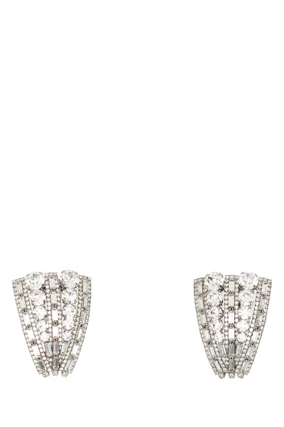 ALESSANDRA RICH ALESSANDRA RICH EMBELLISHED METAL EARRINGS