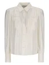 Alessandra Rich Patterned-jacquard Shirt In Neutral