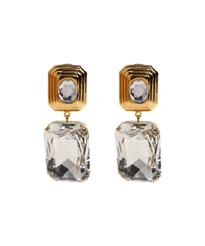 Alessandra Rich Pendant Earrings In Gold