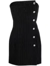 Alessandra Rich Wool Dress In Black