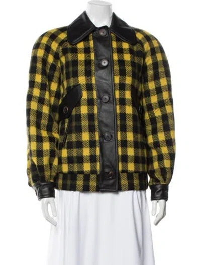 Pre-owned Alessandra Rich Plaid Print Jacket In Multicolor