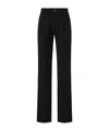 Alessandra Rich Pleat Detailed Tailored Trousers In Black