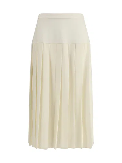 ALESSANDRA RICH PLEATED MIDI SKIRT