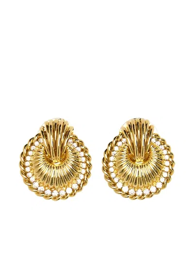 Alessandra Rich Polished-finish Earrings In Gold