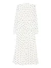 Alessandra Rich Polka-dot Dress In White