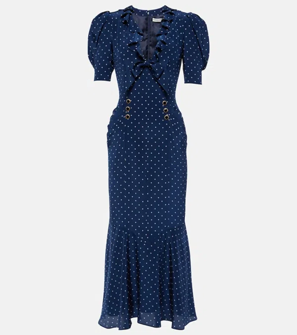 chinese dress ladies Alessandra Rich Silk & Lace Collar Mini Dress – Mercy Vintage main image 0