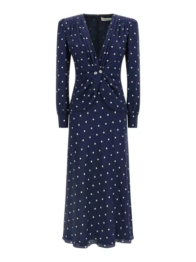 ALESSANDRA RICH POLKA DOT DRESS