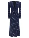 Alessandra Rich Polka Dot Dress In Multi