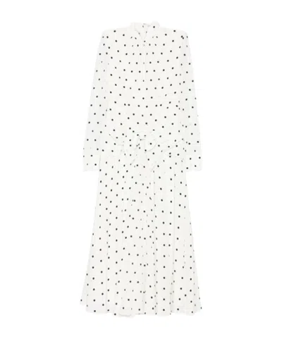 ALESSANDRA RICH POLKA-DOT DRESS