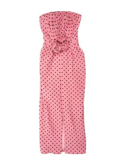 Pre-owned Alessandra Rich Polka Dot Print Mini Dress In Pink