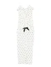 Alessandra Rich Polka Dot-print Ruched Dress In Multi