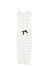 Alessandra Rich Polka-dot Ruffled Dress