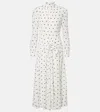 Alessandra Rich Polka-dot Dress In White