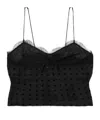 Alessandra Rich Polka Dot Suspenders In Black