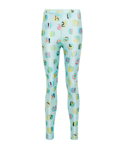 Alessandra Rich Printed Leggings In Multi
